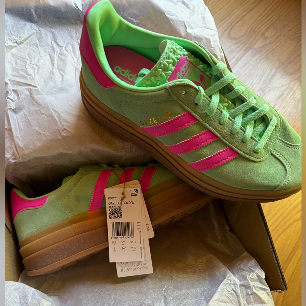 Adidas Gazelle Bold Pulse Mint Pink